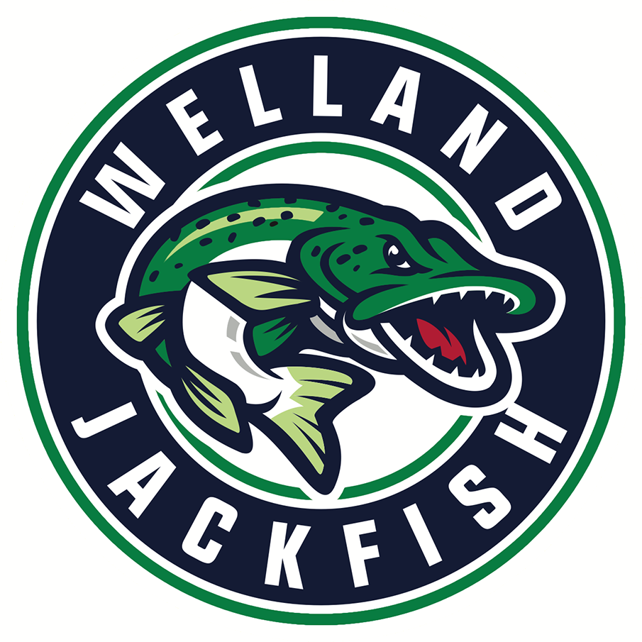 Welland Jackfish 2018-Pres Alternate Logo v2 iron on transfers for clothing